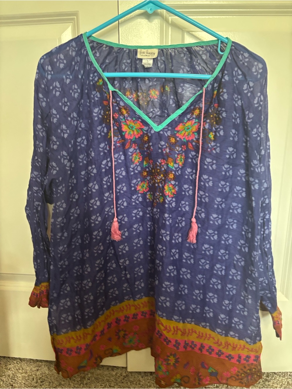 Live Happy Boho top
